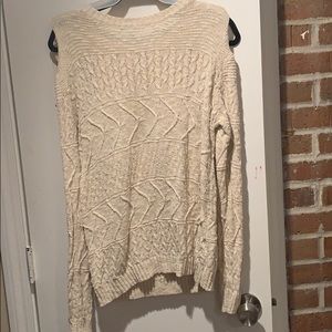 FOREVER 21 OFF WHITE SWEATER M